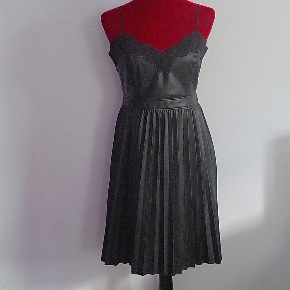 NWT Express faux leather dress